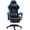 Image de Chaise gaming dossier inclinable à 135° polyuréthane noir et bleu