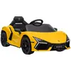 Image de Voiture électrique 12v télécommande vitesse 3-5 km/h plastique jaune