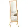 Image de Miroir sur pied inclinaison réglable pour dressing chambre chêne