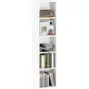 Image de Bibliothèque 5 niveaux métal blanc