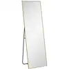 Image de Miroir pleine longueur rectangulaire 50x160 cm verre or