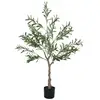 Image de Olivier artificiel 120 cm plante artificielle en pot vert