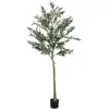 Image de Olivier artificiel 180 cm en pot artificiel vert