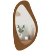 Image de Miroir mural asymétrique cadre en bois effet bois naturel