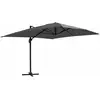 Image de Parasol déporté inclinable et rotatif 4x3m aluminium gris anthracite