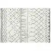 Image de Tapis blanc à poils longs en polypropylène 160 x 230 cm