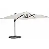 Image de Parasol déporté 3x4m blanc inclinable rotatif + 4 dalles lestées