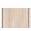 Image de Tapis rectangulaire rayé en laine et jute tissé à plat 120 x 170 cm