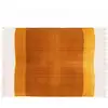 Image de Tapis rectangulaire en laine tissé à plat jaune/ orange 160 x 230 cm