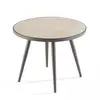 Image de Table basse ronde avec plateau imitation bois