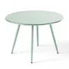 Image de Table basse ronde en métal vert sauge 50 cm