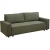 Image de Canapé convertible en tissu 3 places vert l 220 cm
