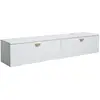 Image de Meuble tv suspendu 160 cm moderne blanc