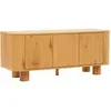 Image de Meuble tv scandinave 3 portes l120 cm bois clair