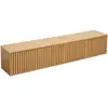 Image de Meuble tv suspendu 160 cm scandinave bois clair