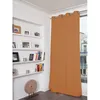 Image de Rideau occultant total oeillets orange mc374 135lx260h