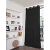 Image de Rideau occultant total velours oeillets noir mc710 135lx260h