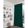 Image de Rideau occultant total velours oeillets vert mc228 135lx260h