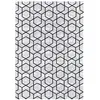 Image de Tapis décoratif en coton en impression digital gris 120x170