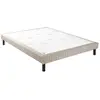 Image de Sommier confort médium jean gris foncé 18 cm 160x200