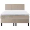 Image de Ensemble boxspring 5 en 1 Chenille lin 160x200
