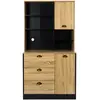Image de Buffet vaisselier multi-rangement aspect bois