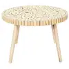 Image de Table basse ronde avec plateau en rondins de bois