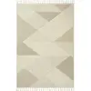 Image de Tapis de salon beige motifs chevrons 120x180 cm