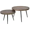 Image de Lot de 2 tables basses rondes gigogne effet bronze