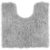 Image de Tapis contour wc en coton gris 50x50cm