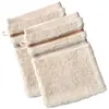 Image de Gant de toilette en coton blanc écru 15x21cm