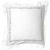 Image de Taie volant en coton blanc 50x70cm