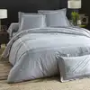 Image de Housse de couette en coton gris 200x200cm
