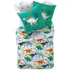 Image de Taie sac en coton vert 63x63cm