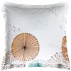 Image de Taie volant en coton vert céladon 63x63cm