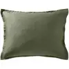 Image de Taie d'oreiller 50x70 verte en lin