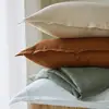 Image de Drap-housse en lin blanc 90x200x28cm