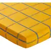 Image de Drap-housse en coton jaune 160x200x28cm