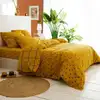 Image de Housse de couette en coton jaune 240x220cm