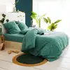 Image de Housse de couette en coton vert 200x200cm