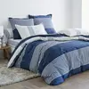 Image de Housse de couette en coton bleu marine 240x220cm