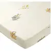 Image de Drap-housse en coton jaune 160x200x28cm