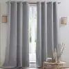 Image de Lot de 2 rideaux occultant 135x180 gris en polyester
