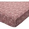 Image de Drap-housse en coton rose bois de rose 160x200x28cm