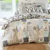 Image de Housse de couette en coton beige 140x200cm