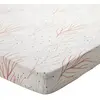 Image de Drap-housse en coton orange corail 160x200x28cm