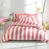 Image de Housse de couette en coton rose bonbon 140x200cm