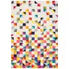 Image de Tapis salon tissé motif géométrique doux et soyeux multicolore 200x290