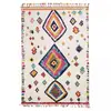 Image de Tapis berbère motif ethnique, idéal pour un salon, multicolore 120x170