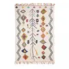 Image de Tapis berbère motif ethnique, idéal pour entrée, multicolore 60x110